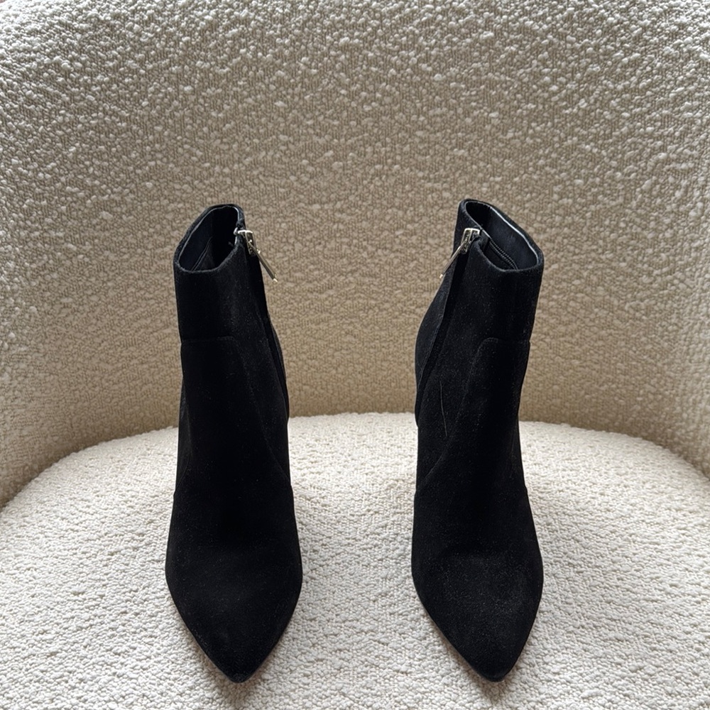 Sam Edelman Black Suede Ankle Boots